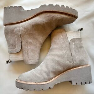 Dolce Vita Almond Suede Huey Boots - Tan